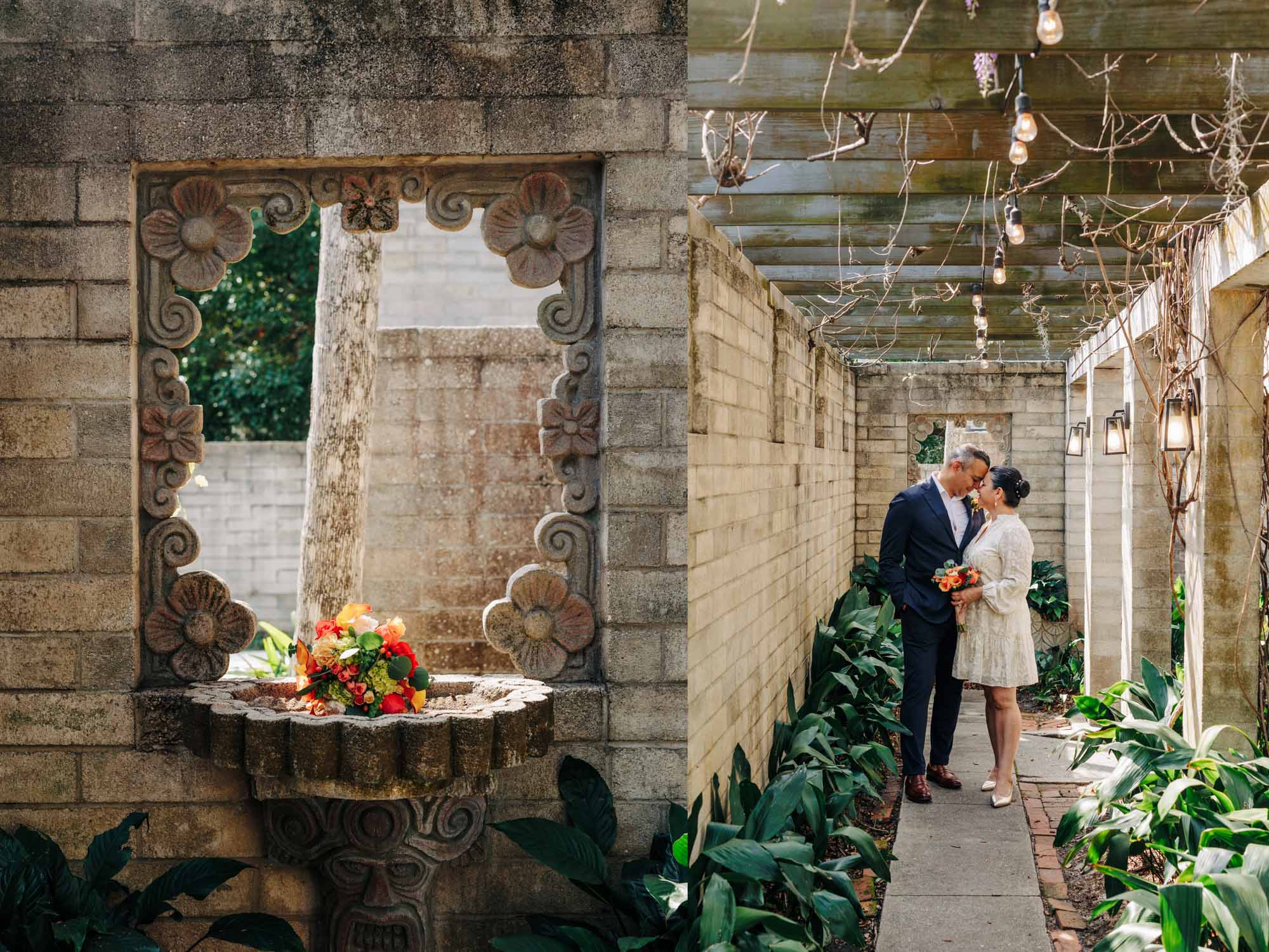 Maitland art center bride and groom portraits